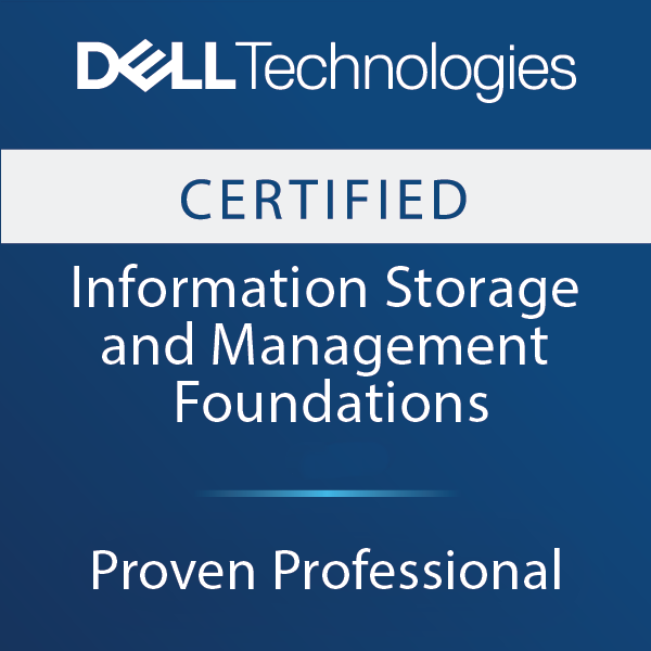 Dell Information Storage and Management Foundations v2 Exam badge
