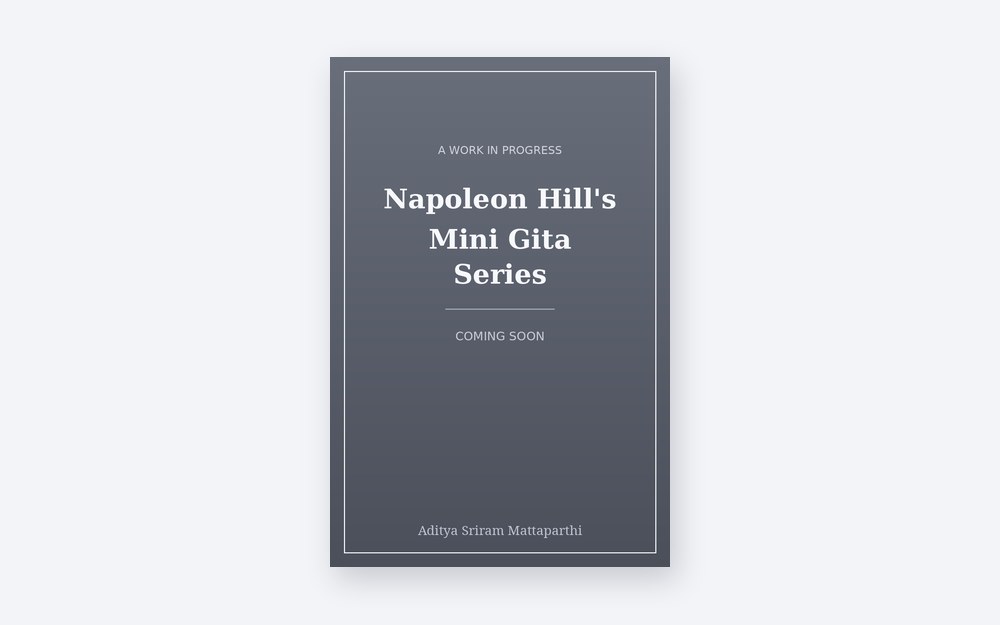 Placeholder cover — the book is still being written.